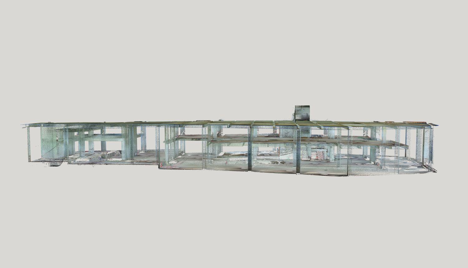 Update building BIM model based on 3D scan data