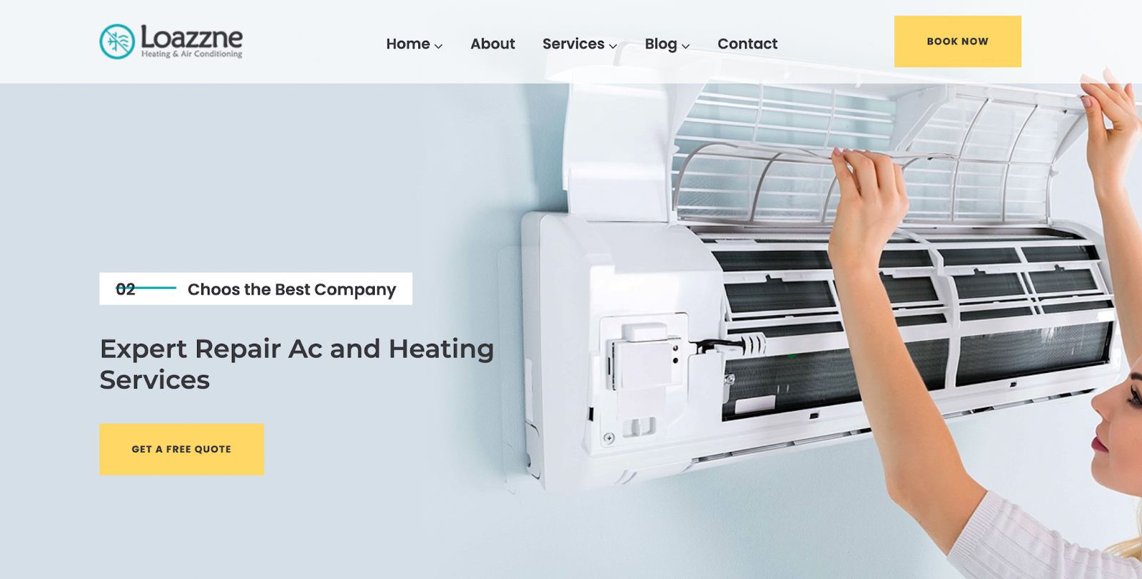 Hvac Website Template