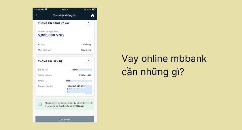 Vay online MBBank cần những gì? 