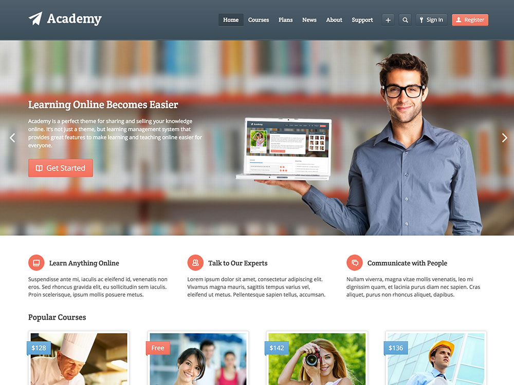Academy -–- Learning-Management-Theme