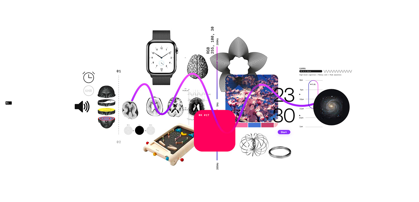 colorfull conceptual digital geometry healthcare mind modern sound tech Wellness
