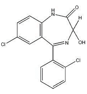 Ativan®(lorazepam) Structural Formula Illustration