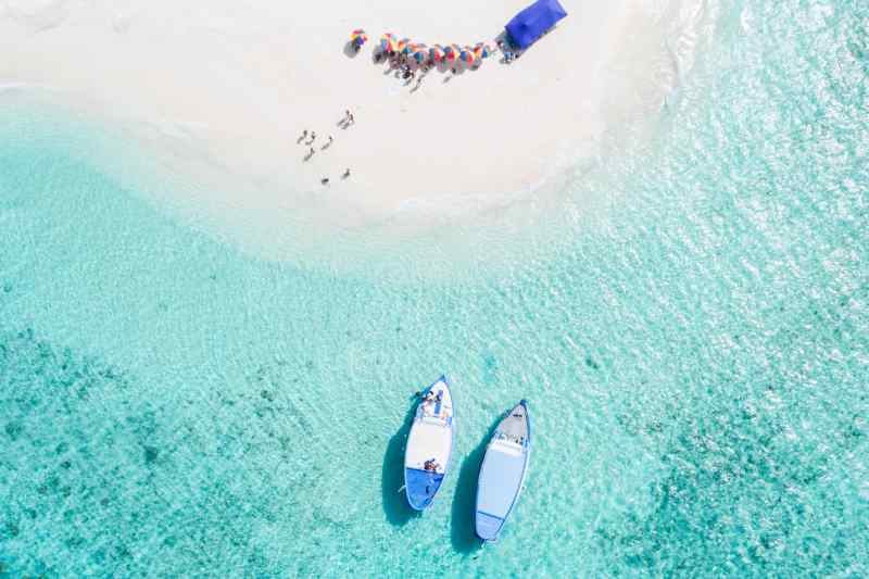 White sand beach
