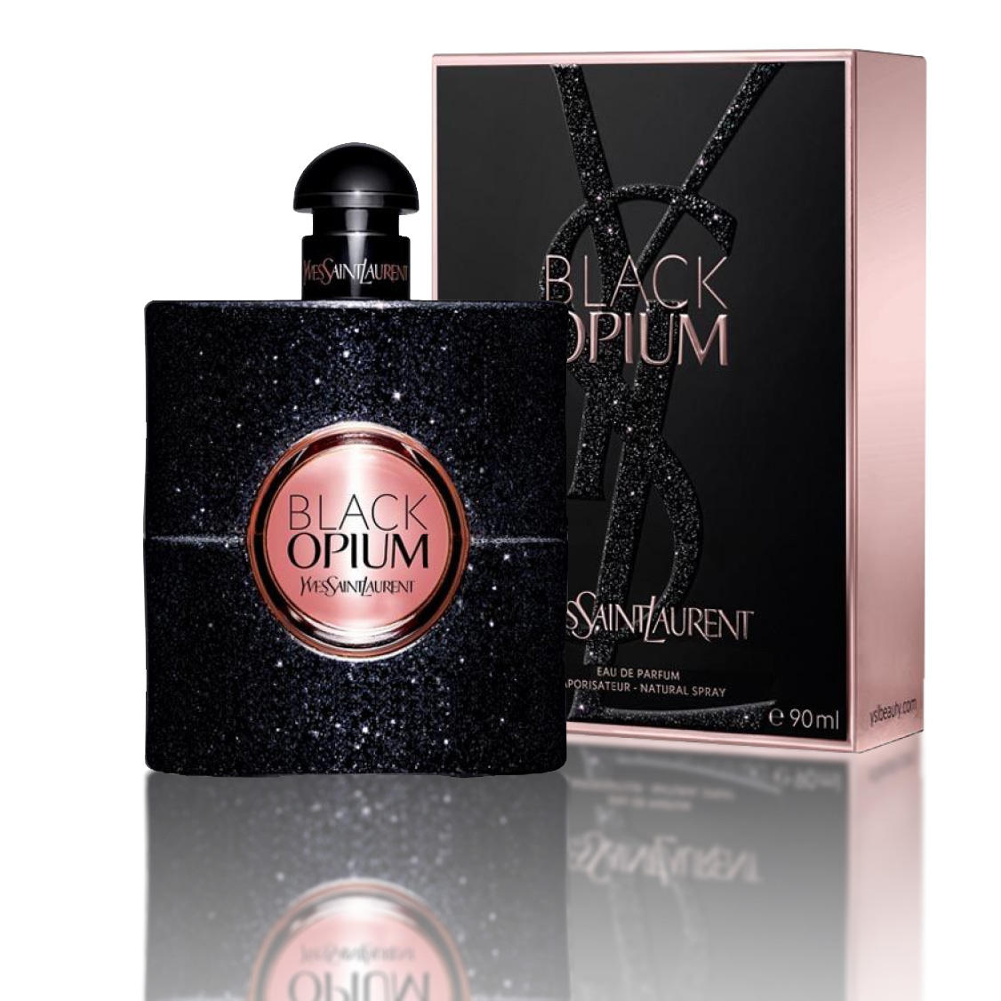 Nước hoa Black Opium EDP có thiết kế tinh tế, cổ điển xen hiện đại trên nền đen huyền bí