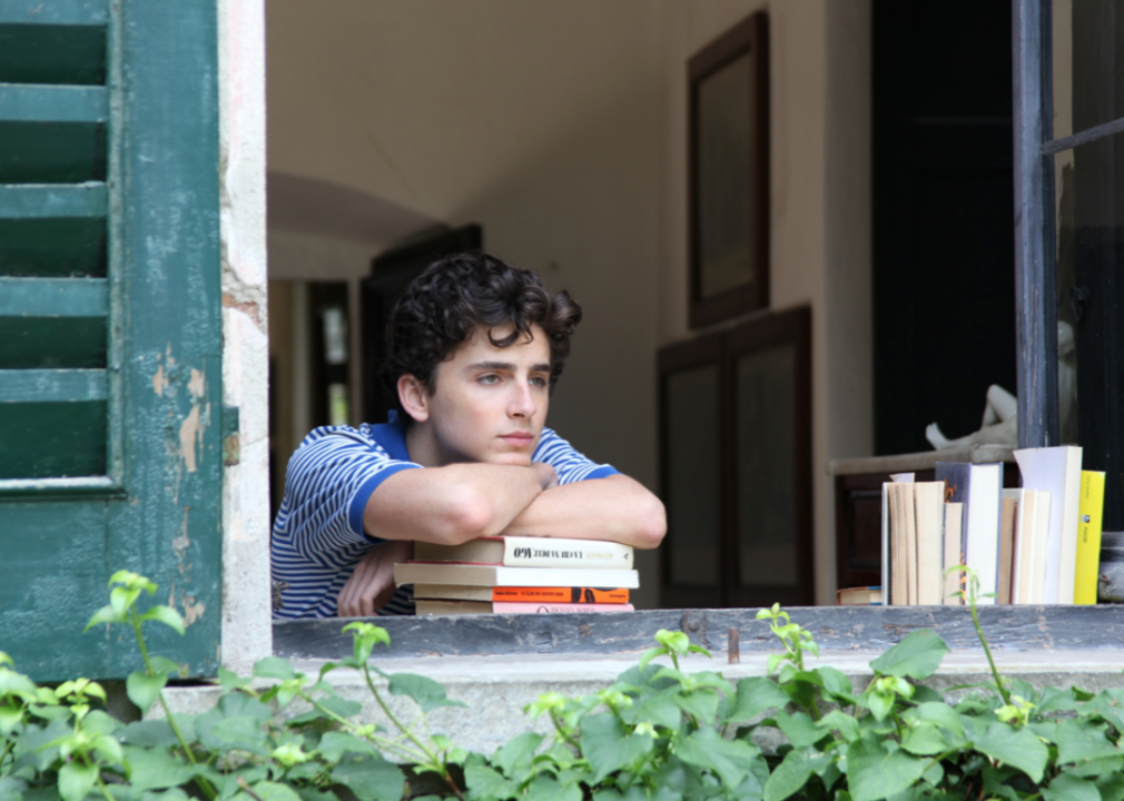 Timothee Chalamet in a scene from “Call Me by Your Name”