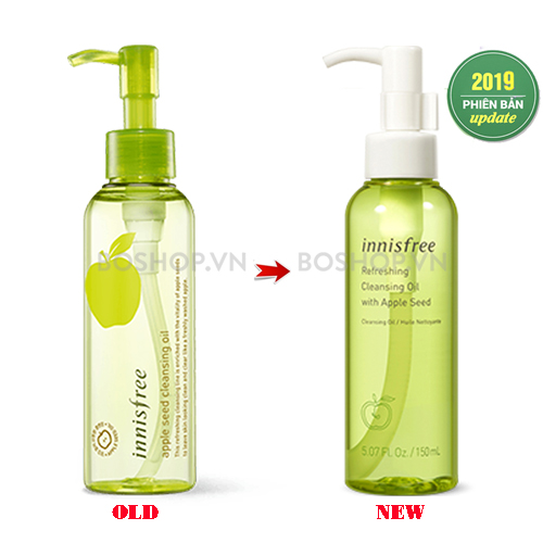 dầu tẩy trang cho da hỗn hợp thiên khô Innisfree Apple Seed Cleansing Oil