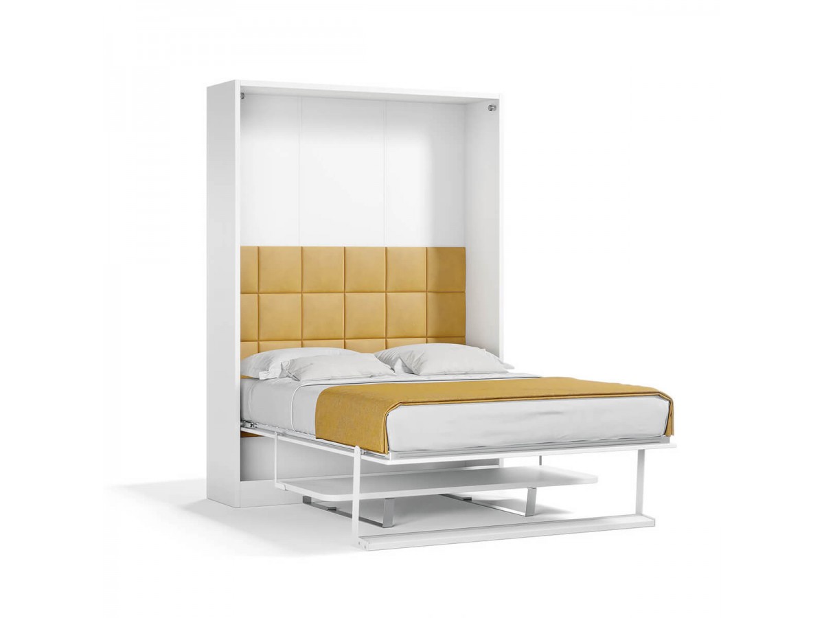 A wall-frame bed is a great way to hide your bed when it isn’t in use.