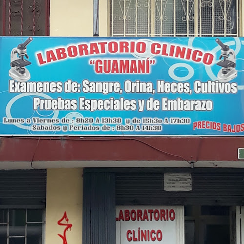 Opiniones de LABORATORIO CLINICO BACTERIOLÓGICO "GUAMANÍ" en Quito - Laboratorio