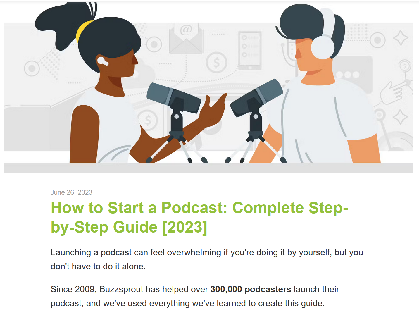 How to start a podcast