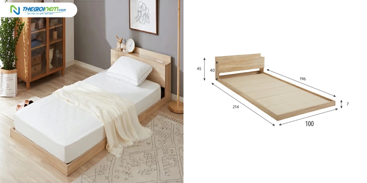 Top 5 mẫu giường gỗ MDF giá rẻ tại Thế Giới Nệm