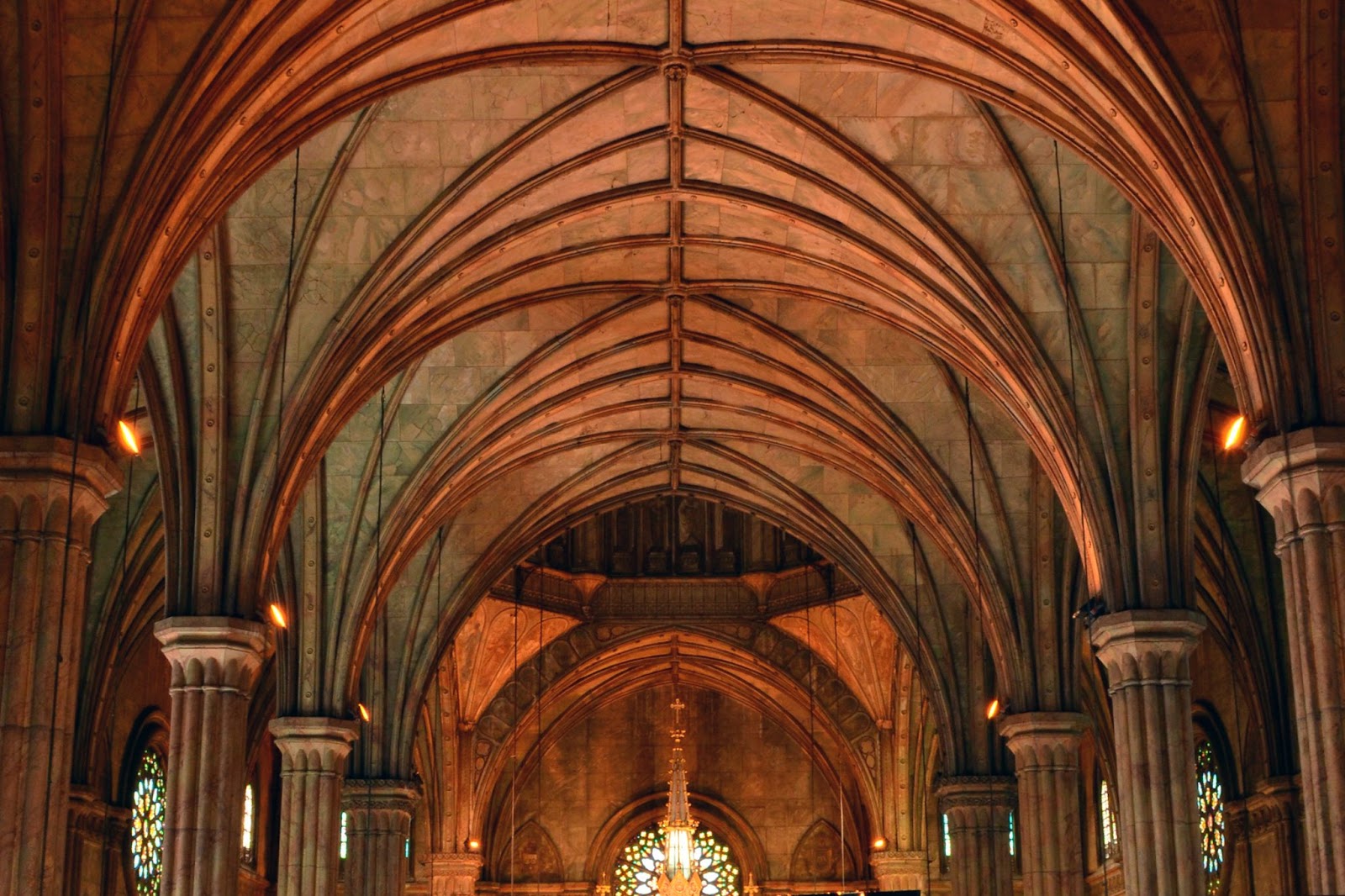 Basilica Menor de San Sebastian ceiling
