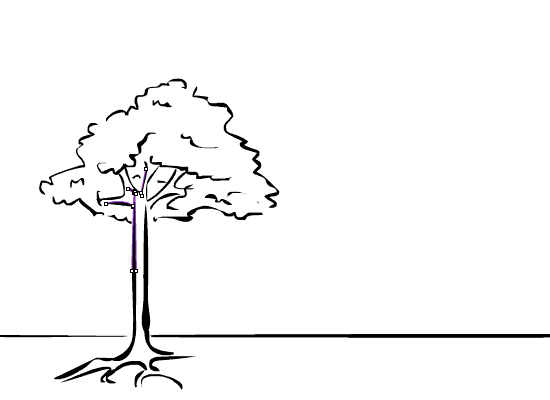 tree falling over animation exercise