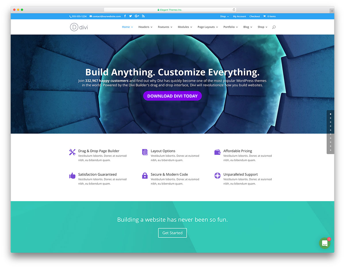 Divi-personnalisable-wordpress-business-template