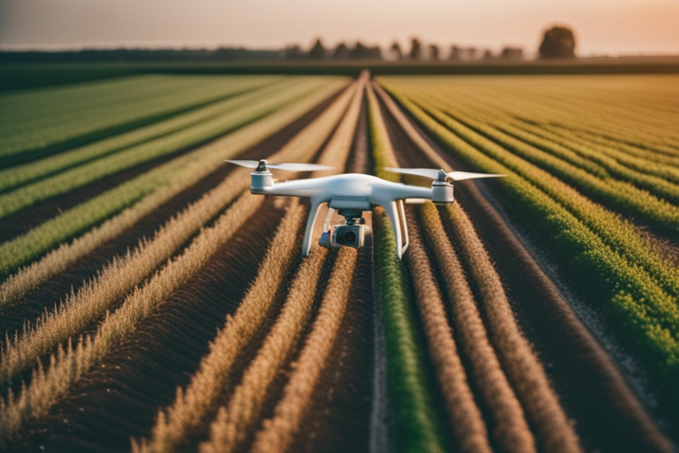 Drones can be used for better crop health management.  