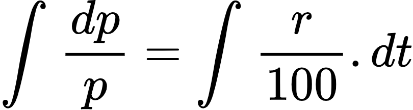 {"type":"align*","code":"\\begin{align*}\n{\\int_{}^{}\\frac{dp}{p}}&={\\int_{}^{}\\frac{r}{100}.dt}\t\n\\end{align*}","font":{"color":"#000000","family":"Arial","size":10},"id":"33-1","ts":1603798845453,"cs":"L6XLD/3fqYbQX9XT6PQCRw==","size":{"width":134,"height":36}}