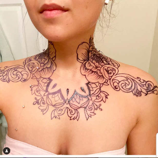 Jagua Henna Artwork Tattoo