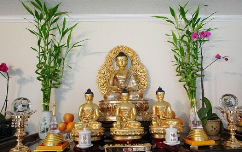 bàn thờ phật tại gia, Quy trình lập bàn thờ Phật tại gia đúng đủ, chi tiết nhất, Quạt trần đèn trang trí cao cấp Mr.Vũ