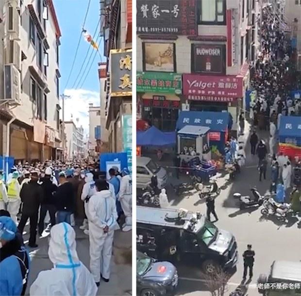 独家：疫情封控下 西藏拉萨爆发大规模抗议