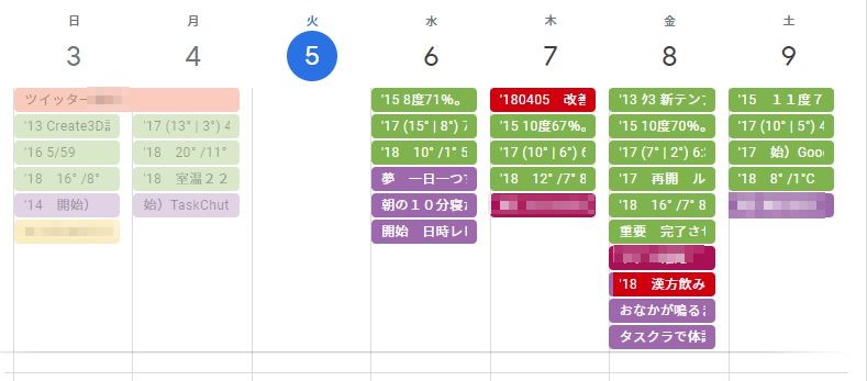 グーグルカレンダー １０年日記するとわかること ポジティブにタスク管理