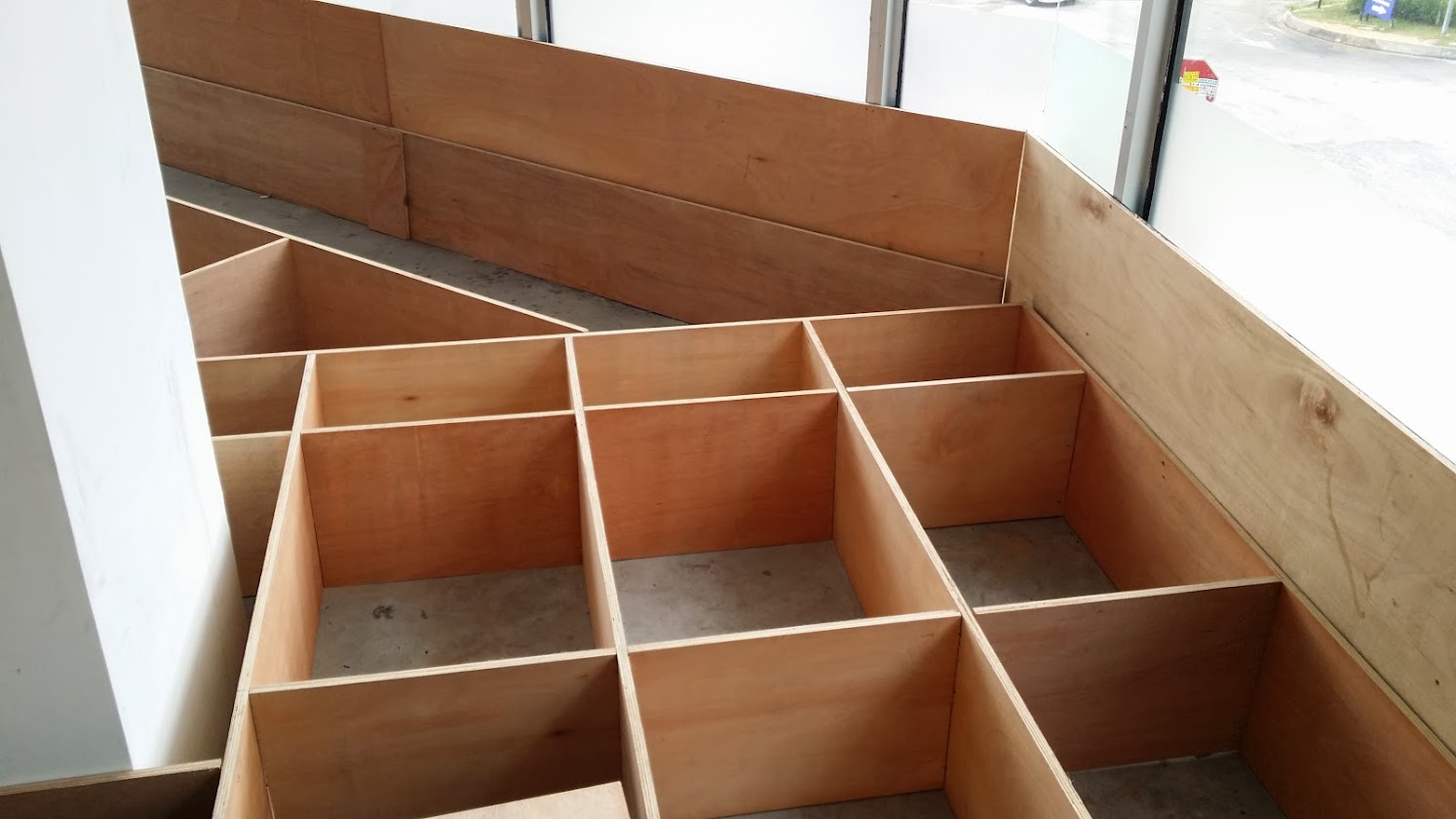 wooden raise platform