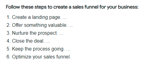 How To Create A Sales Funnel 