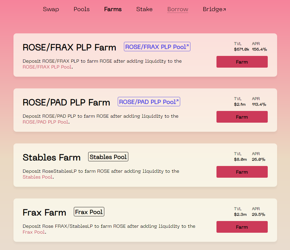 Farm trên Rose.fi