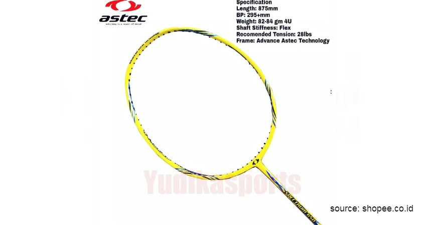 Astec - 12 Merek Raket Badminton Terbaik yang Banyak Digunakan Atlet Ternama