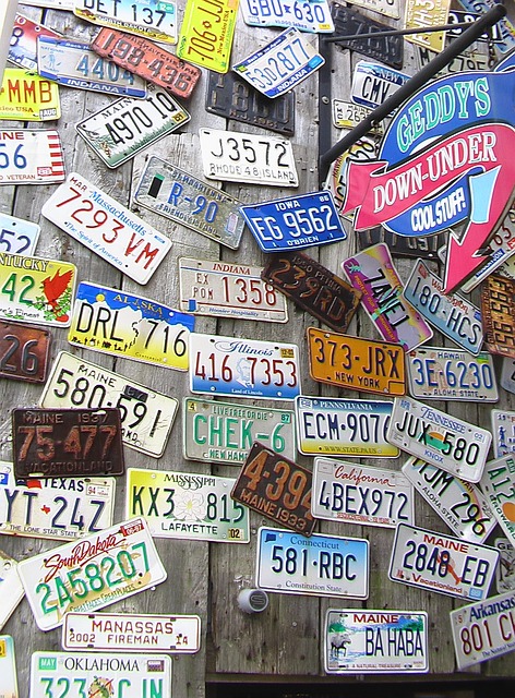 license plates are road trip games