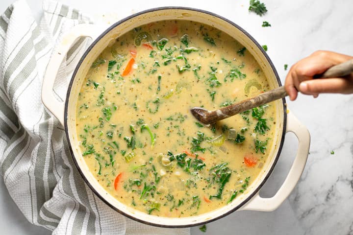 Creamy White Cowpea Soup with Kale x2coupons