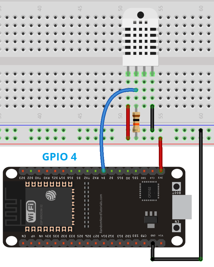 ESP32 with DHT11/DHT22 Temperature and Humidity Sensor using Arduino IDE