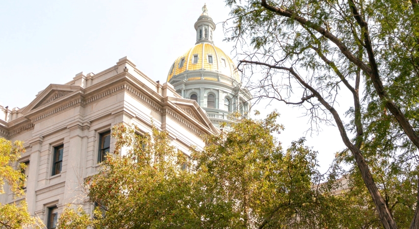 Colorado State Capitol Building in Denver's Capitol Hill neighborhood