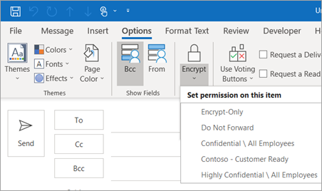 Encrypt with 365 Message encryption