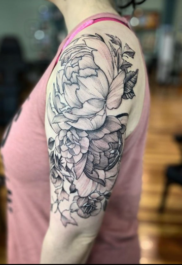 Fabulous Floral Sleeve Tattoo Women