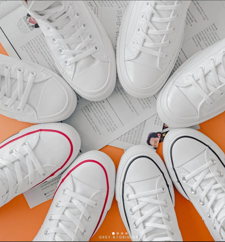 Giày converse trắng tại GREY.B