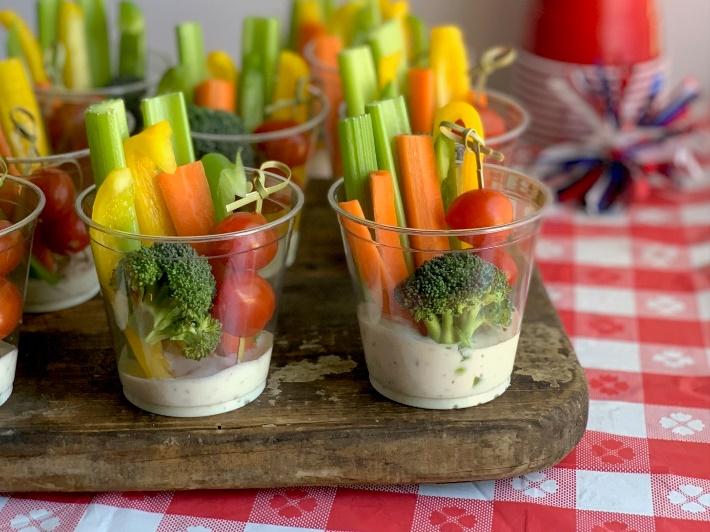 Veggie Cups - Eating Gluten and Dairy Free