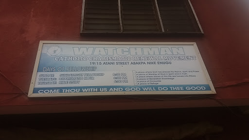 Watchman Catholic Charismatic Renewal Movement, 19/15 Atani Street, Abakpa Nike, Abakpa, Enugu, Nigeria, Catholic Church, state Enugu