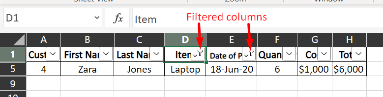 Filter with Multiple Criteria