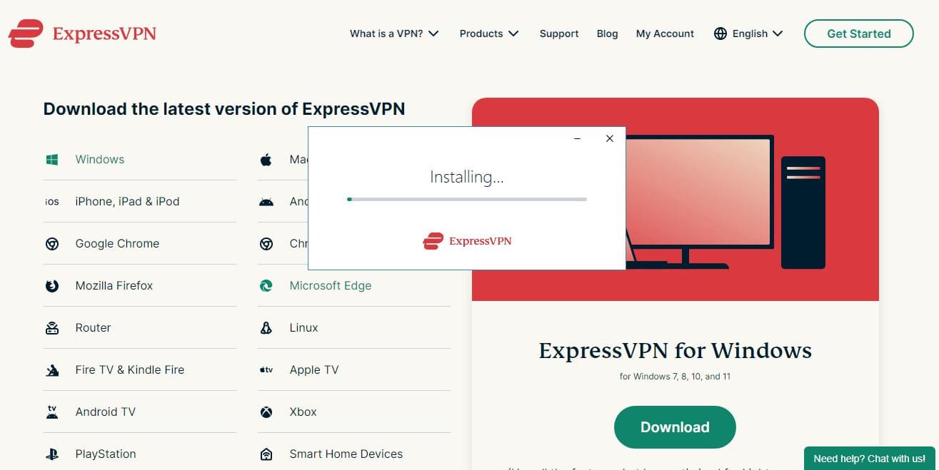 Install ExpressVPN