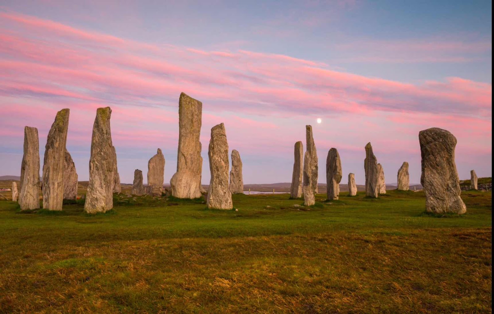 Standing stones. Мегалиты Стеннеса. Мегалиты Оркнейских островов. Кромлех Стеннес. Калланиш Шотландия.