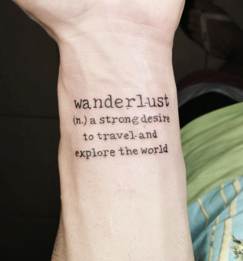 Wanderlust Tattoo Quotes For Guys