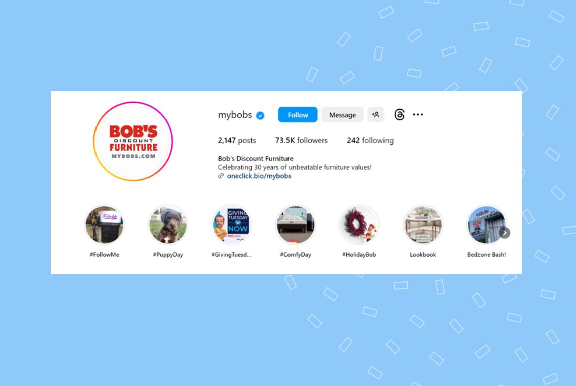 Image showing how to showcase press releases using an Instagram highlight 