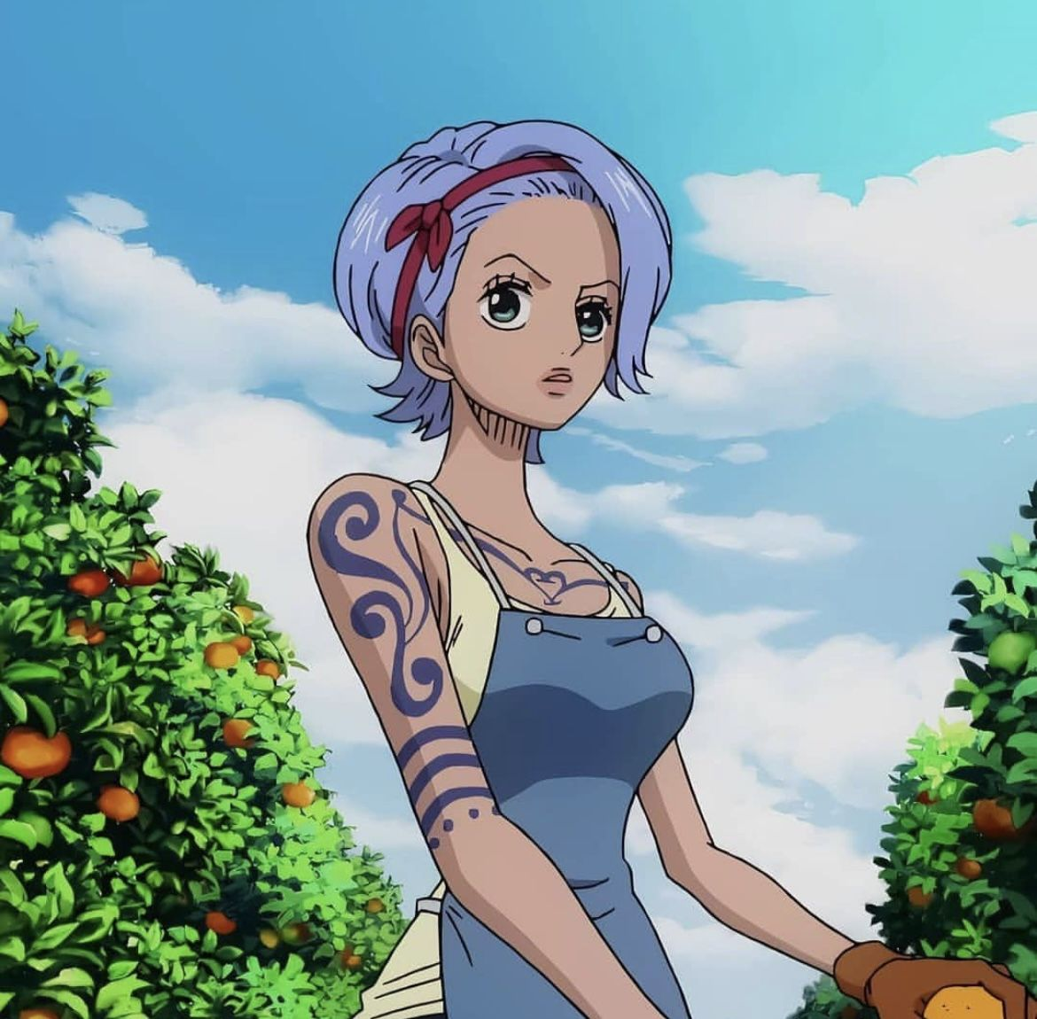 Nojiko in One Piece. Still from the anime