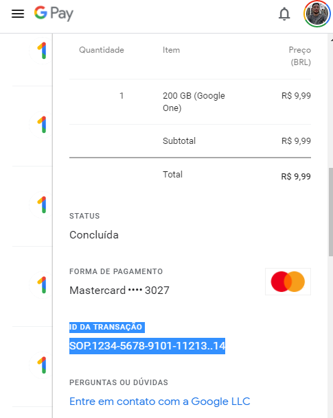 Fiz uma compra no valor de 104$ e não recebi o item e ela não consta no  reembolso do google - Comunidade Google Play