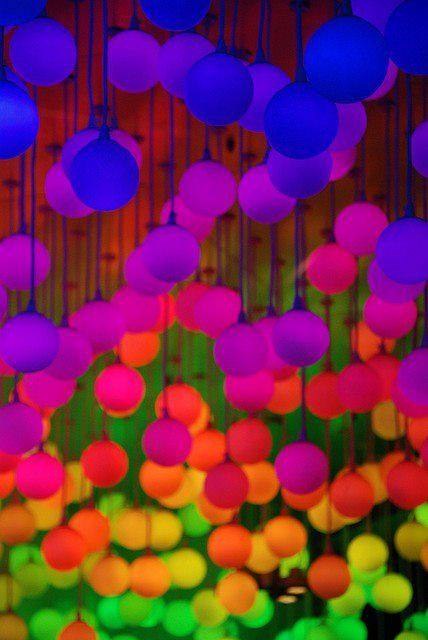 Glow sticks in balloons