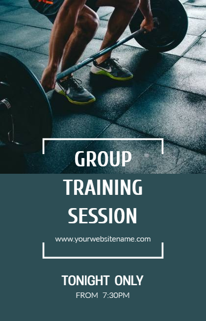 Group Training Session Flyer