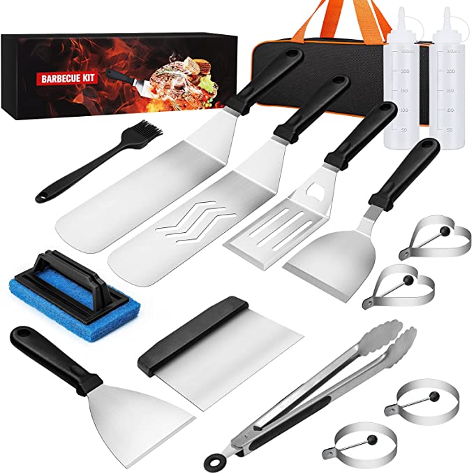 Flat Top Grill Accessories 14 Pieces Set with Griddle Griddle Accessories Set 