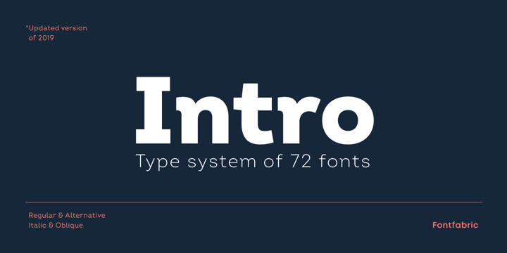 Intro Font | Webfont & Desktop | MyFonts