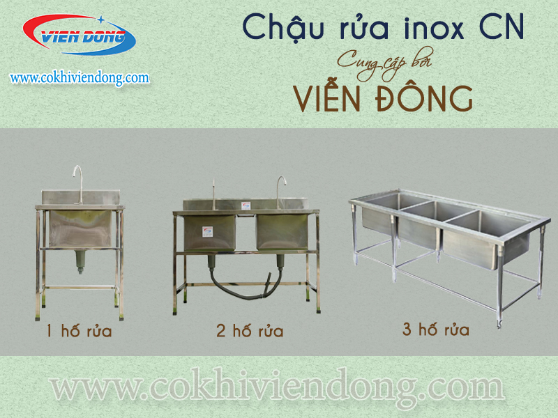 chậu rửa inox công nghiệp