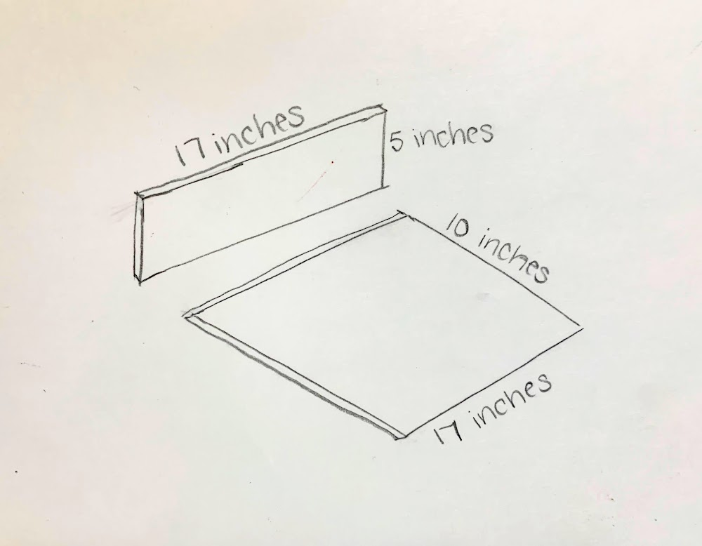 Wood shelf diagram