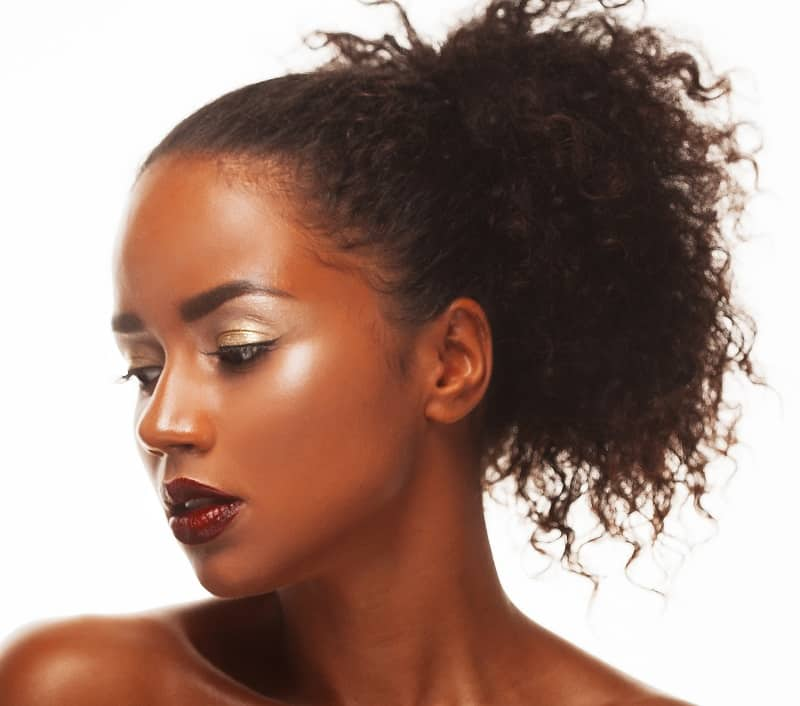 Curly Hairstyles For Black Women  - Ponytail